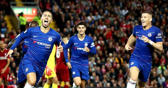 Hazard Sends Liverpool Packing From Carabao Cup