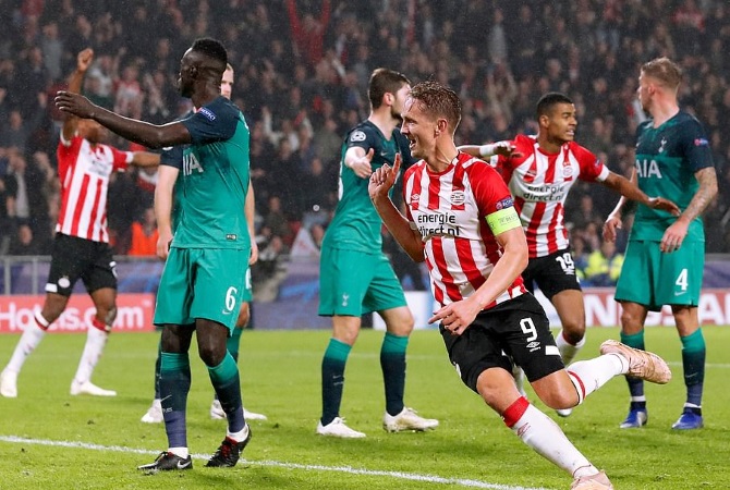 10-Man Spurs Held At PSV As Thienry Henry Draw Debut Champs League
