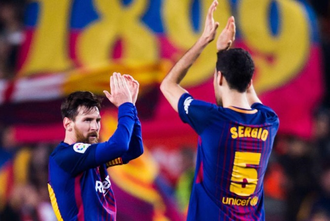 Busquets Happy To Play With Messi