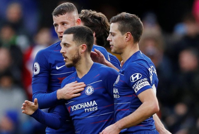 Chelsea Beat Huddersfield 5-0 To Get Back Into Top Four