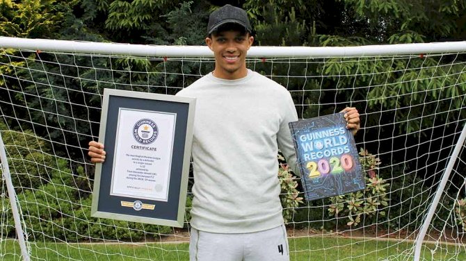 Alexander-Arnold Enters Guinness World Records