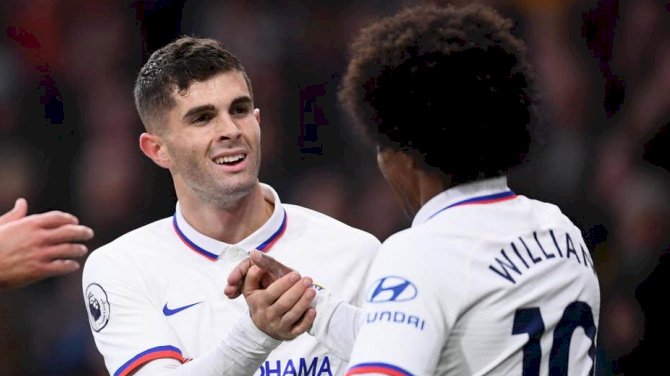 Pulisic Inherits Willian’s Number 10 Jersey At Chelsea