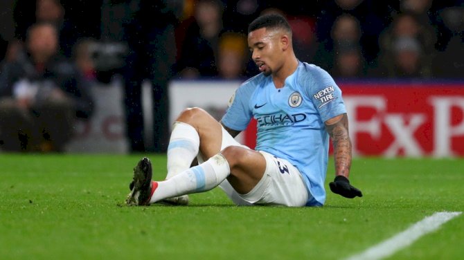 Manchester City Lose Gabriel Jesus For Three Weeks