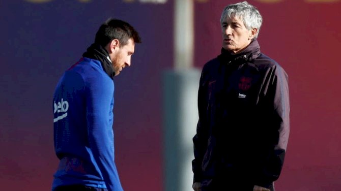 Ex-Barca Boss Setien Admits Difficulty In Managing Messi