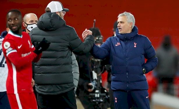 Mourinho Bemused By Klopp’s Touchline Antics After Spurs Fall To Liverpool