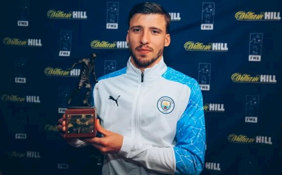 Ruben Dias Crowned Football Writers’ Association Player Of The Year