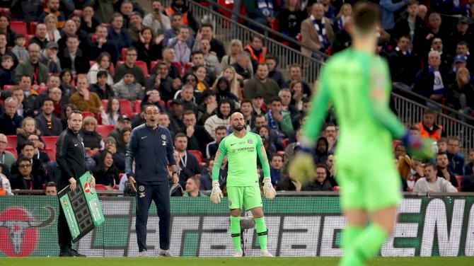Kepa Opens Up On 2019 Carabao Cup Final Histrionics, Offers Sarri Apology