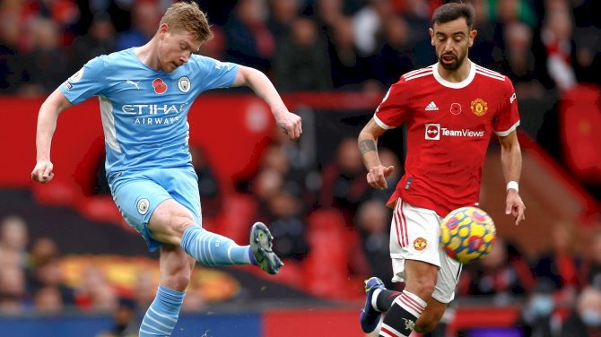 De Bruyne Reveals Man City Trained For Only 10 Minutes Before Beating Man Utd