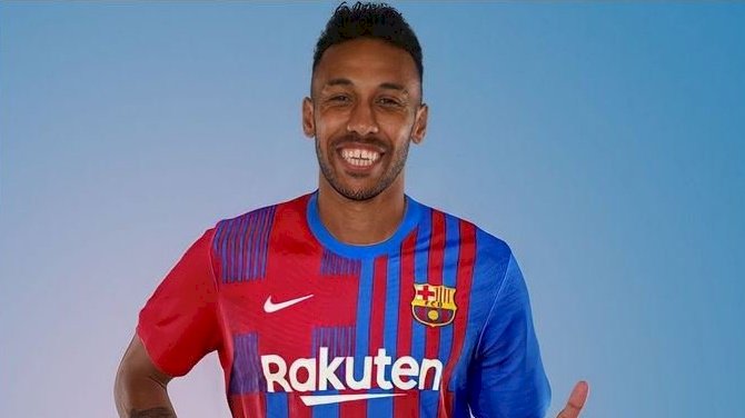 Barcelona Confirm Aubameyang Signing On Free Transfer