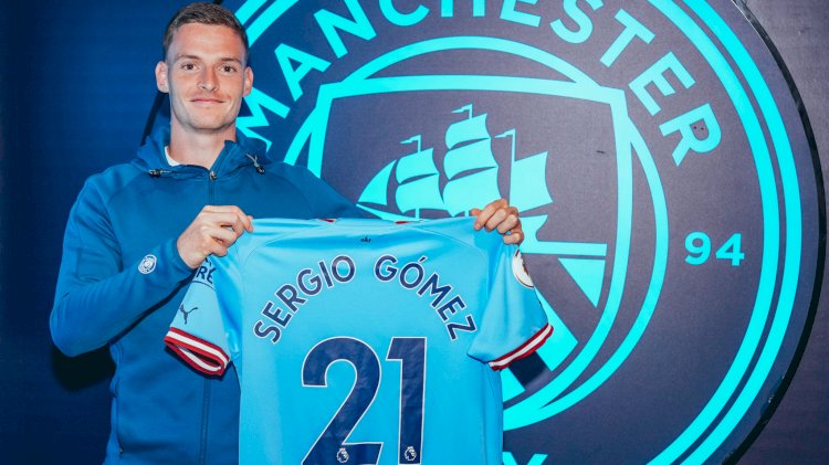 Man City Bring In Left Back Sergio Gomez From Anderlecht